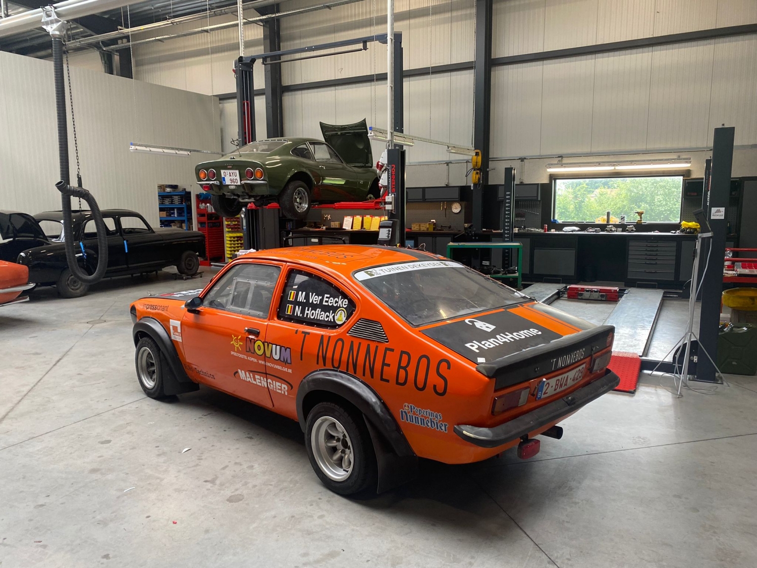 Belettering rallywagen Zonnebeke