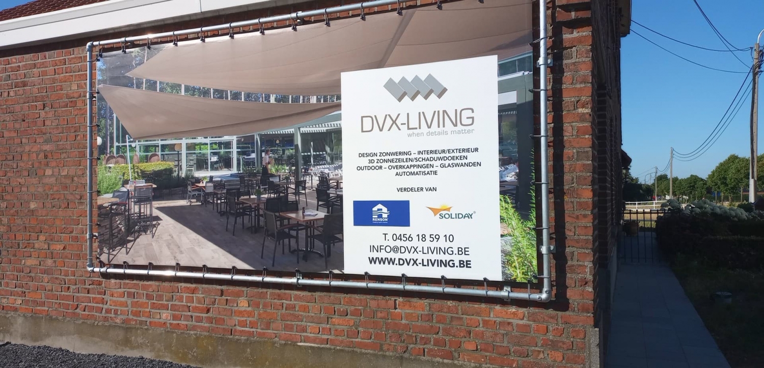 Spandoek met frame Staden