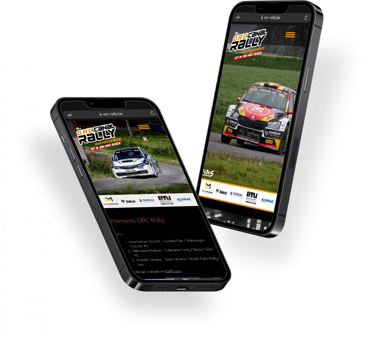 Website Rallysport Oostrozebeke