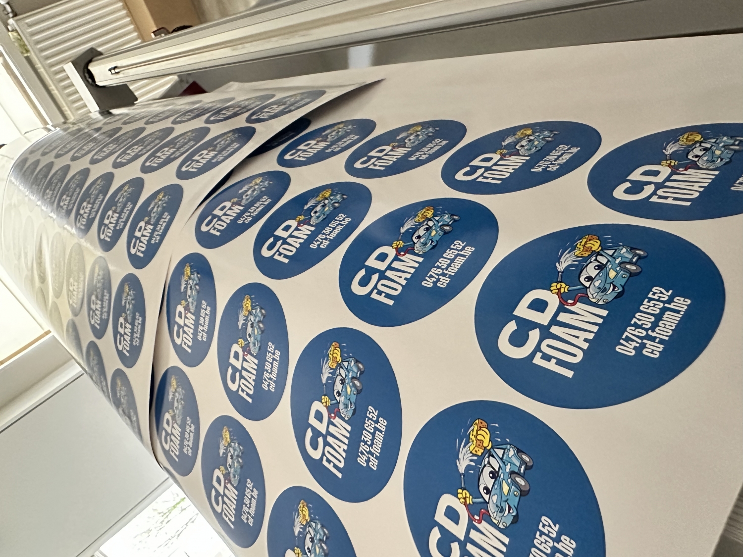 Stickers op vel Kortemark